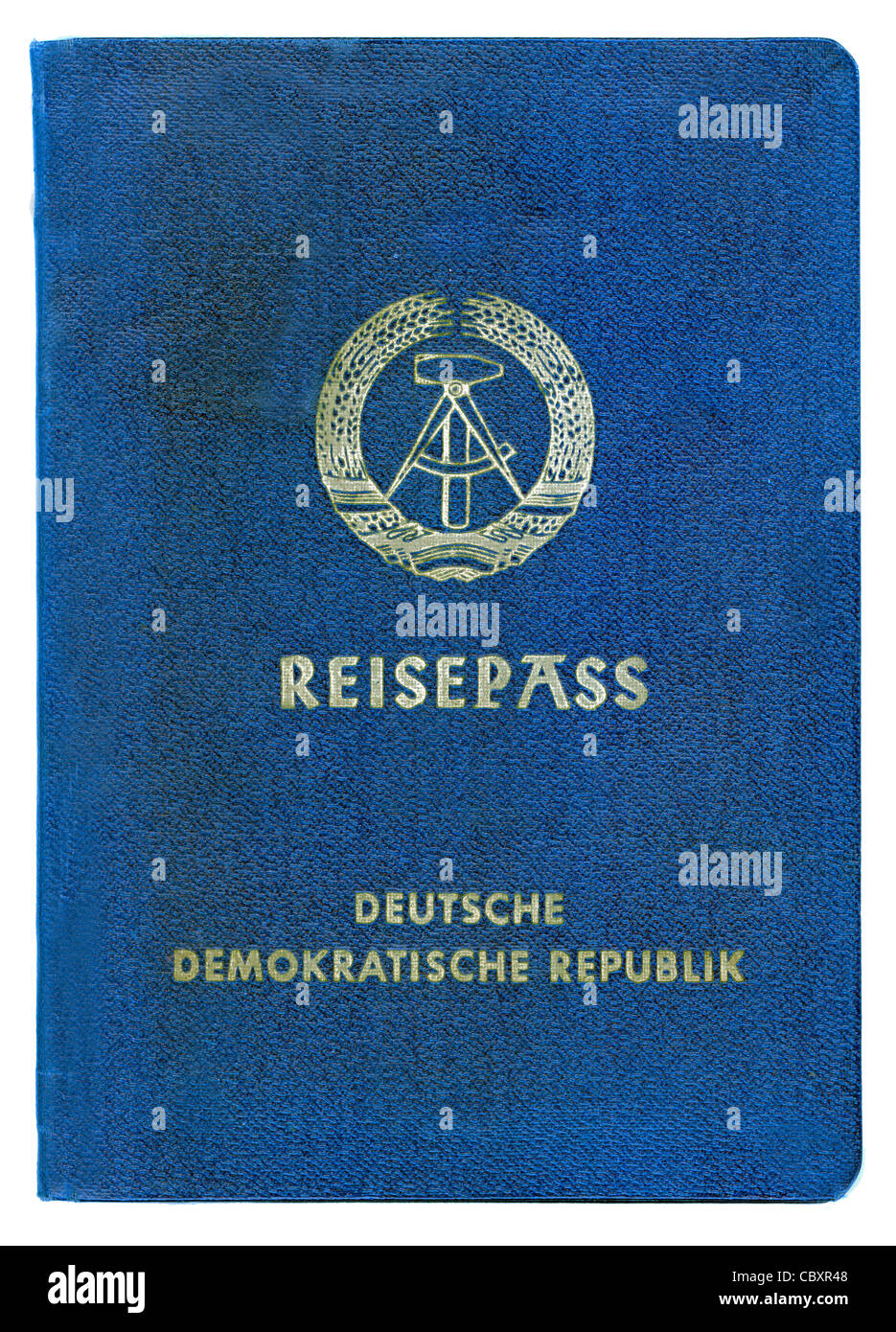 Pass der Deutschen Demokratischen Republik DDR. Stockfoto