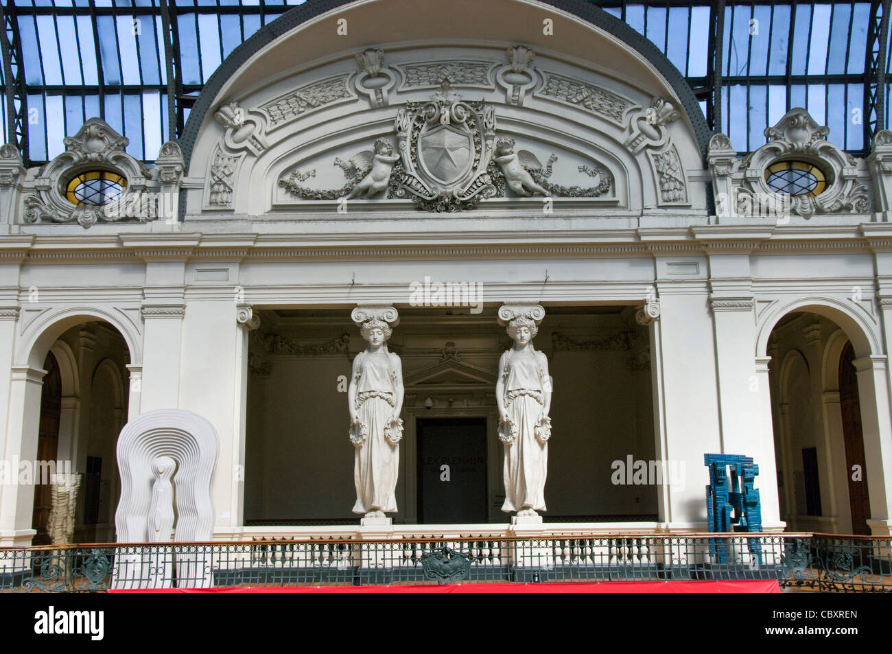 Santiago de Chile-Stadt. Palast der schönen Künste (Bellas Artes) Museum. Stockfoto