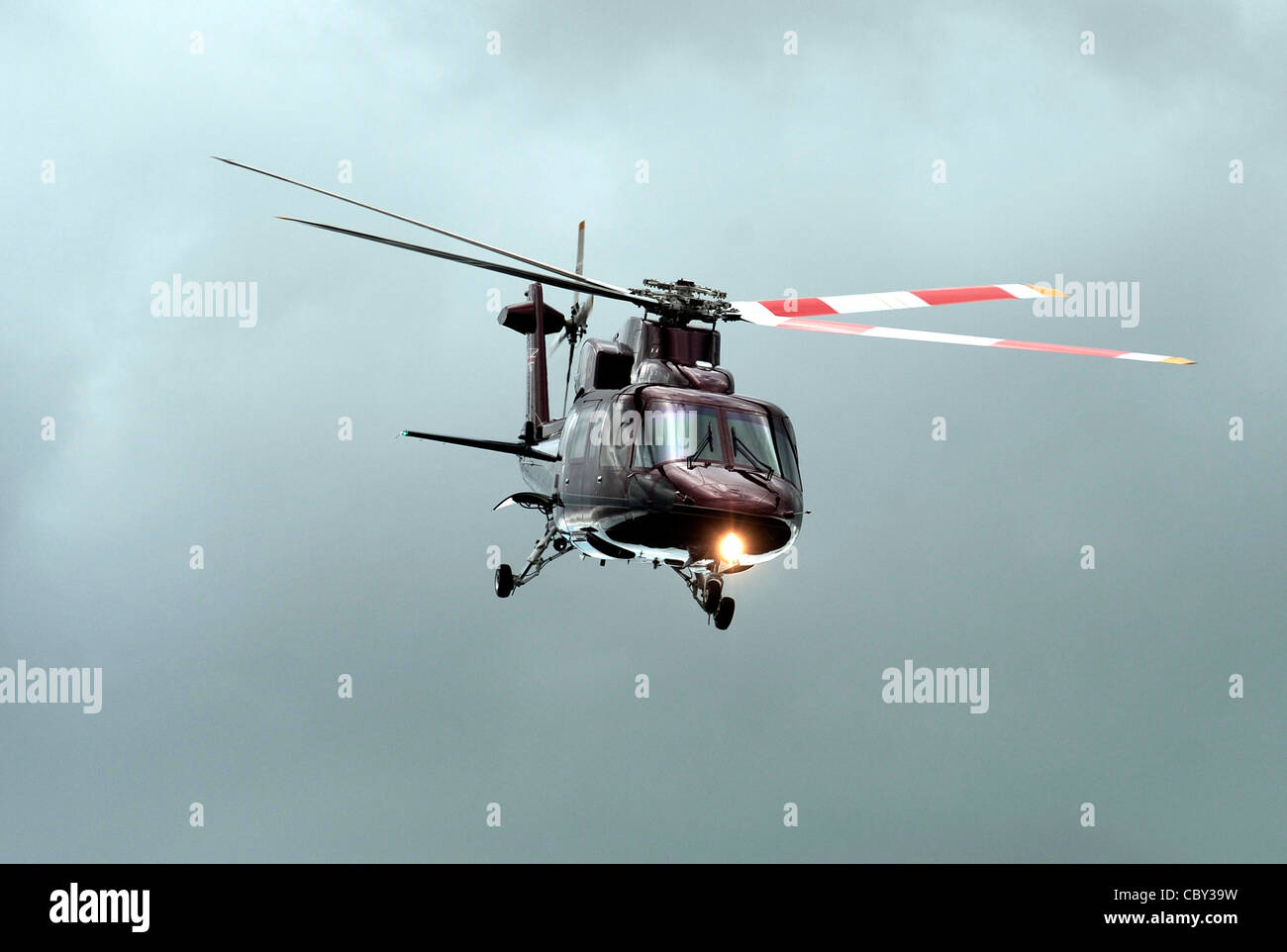Königliche Hubschrauber während des Fluges, Durchführung von Prinzessin Anne Stockfoto