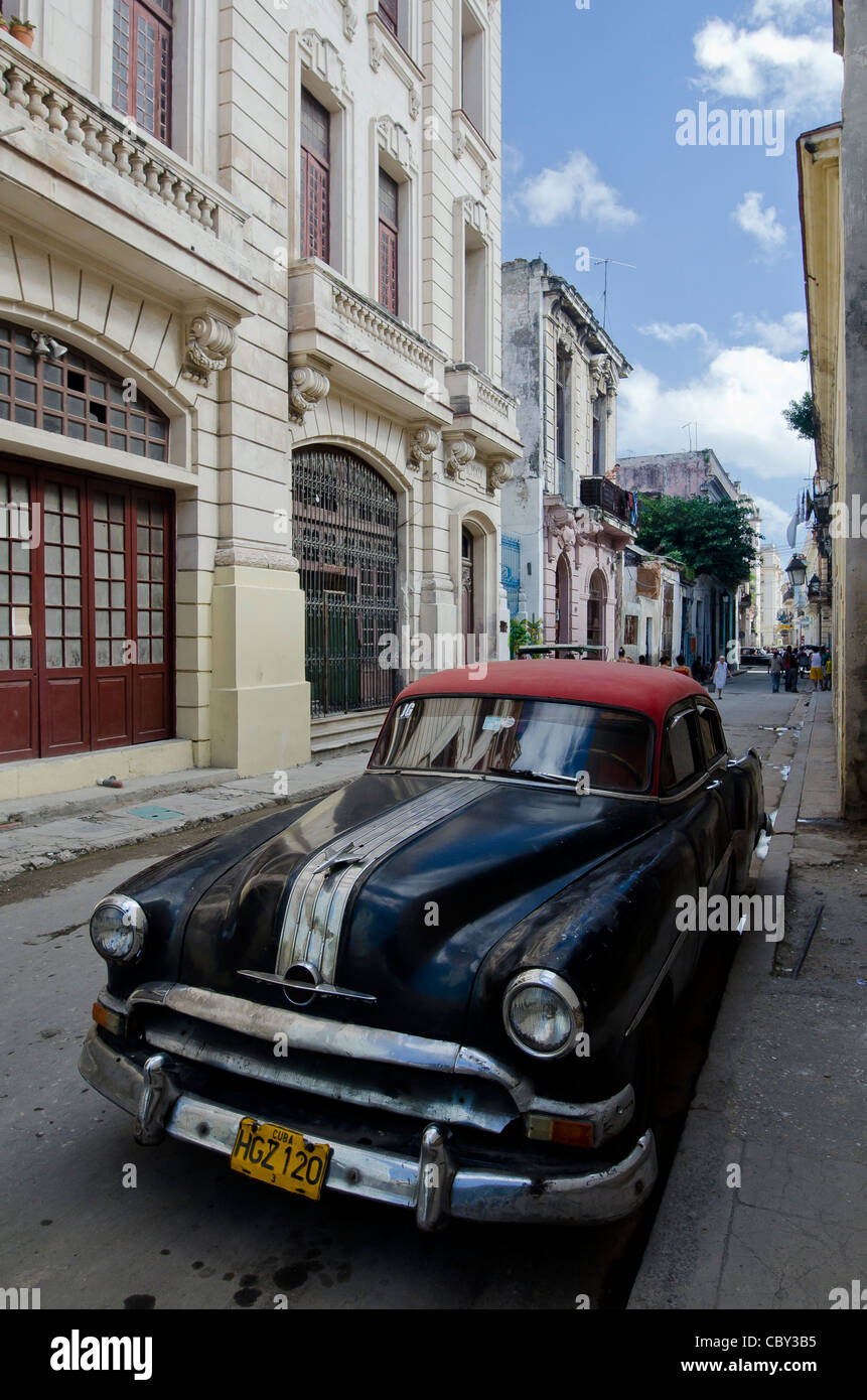 Amerikanische Oldtimer, Alt-Havanna Stockfoto