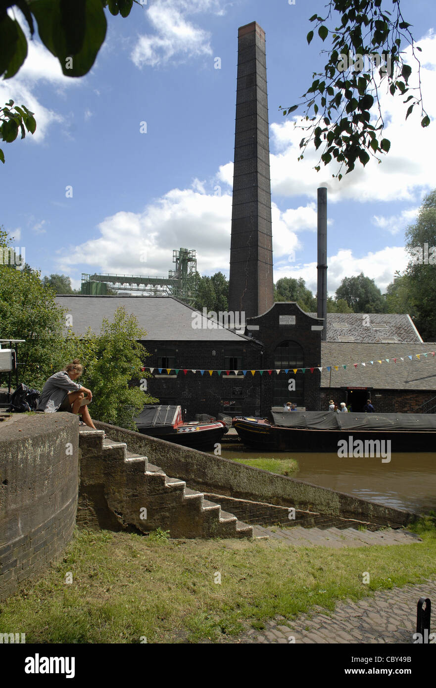 Etrurien Industriemuseum, Stoke-on-Trent, die letzten Arbeiten Dampf-gefahrene Keramik Mühle in Großbritannien. Eine beliebte Touristenattraktion. Stockfoto
