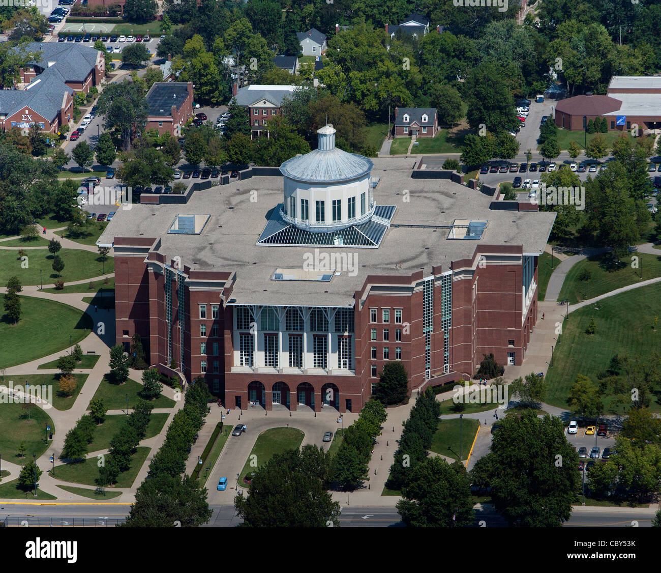 Luftbild, William T. Young Library, University of Kentucky, Lexington, Kentucky Stockfoto