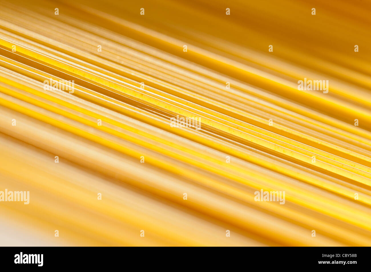 ein Close Up Uncoocked Spaghetti Stockfoto