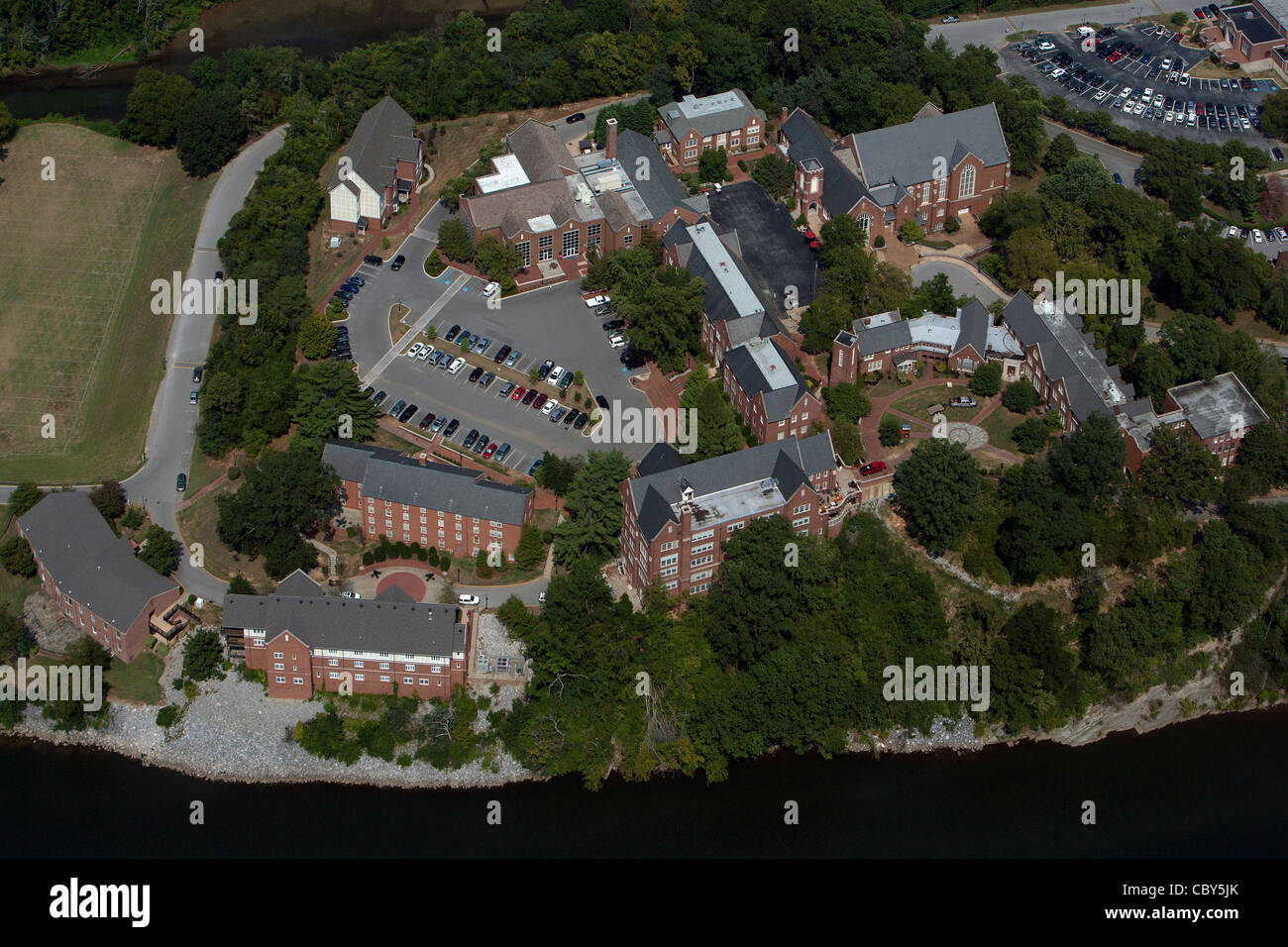 Luftaufnahme Baylor Schule, Chattanooga, Tennessee Stockfoto