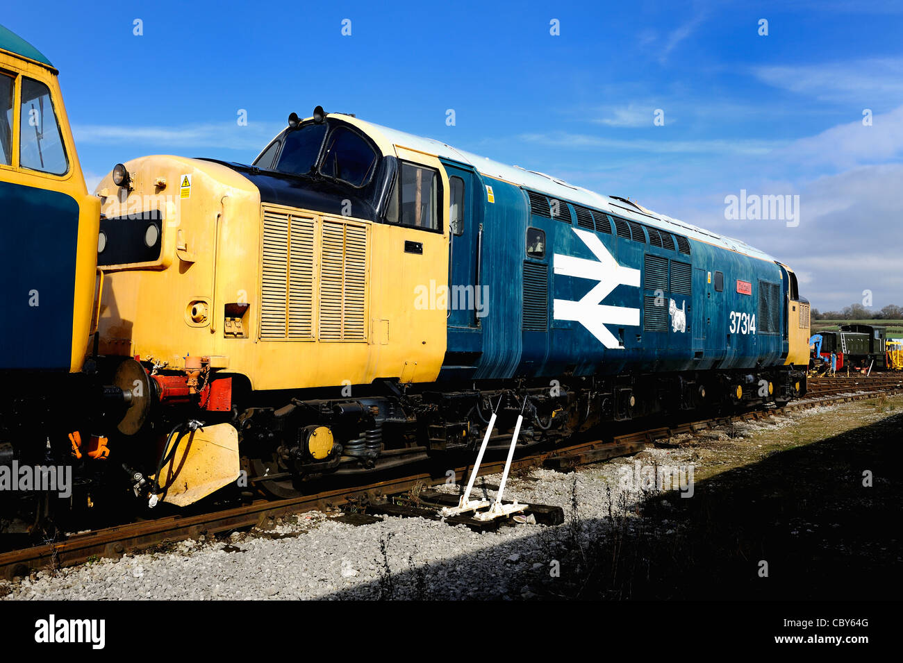 37314 namens DALZELL auf Schuppen an der Midland Railway centre Derbyshire England uk Stockfoto