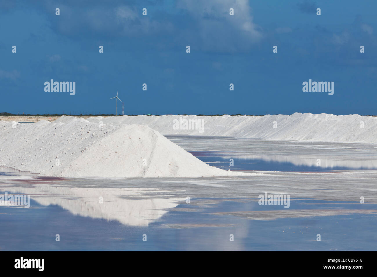 Große Salz Hügel in Bonaire, Netherland Antillies Stockfoto