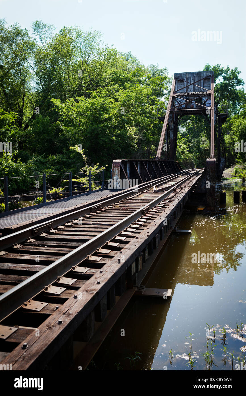 Große Shiplock Parl Eisenbahnbrücke, Virginia Stockfoto