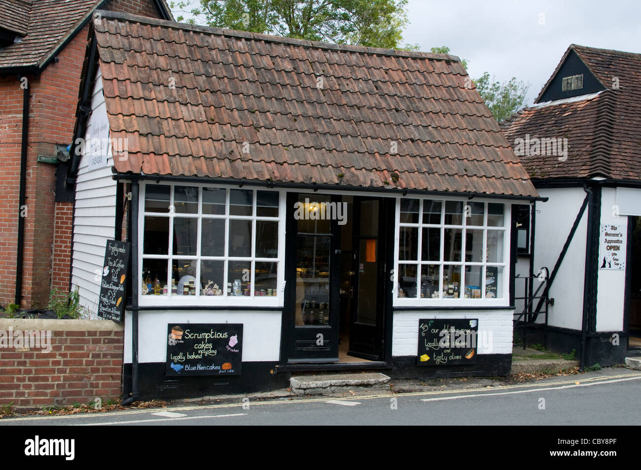 Ein Hexen-Coven-Shop in Burley, New Forest, Großbritannien. Stockfoto