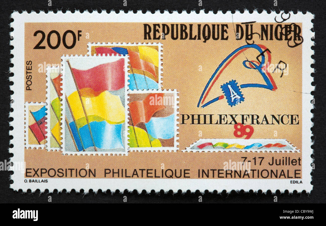 République du Niger Briefmarke Stockfoto