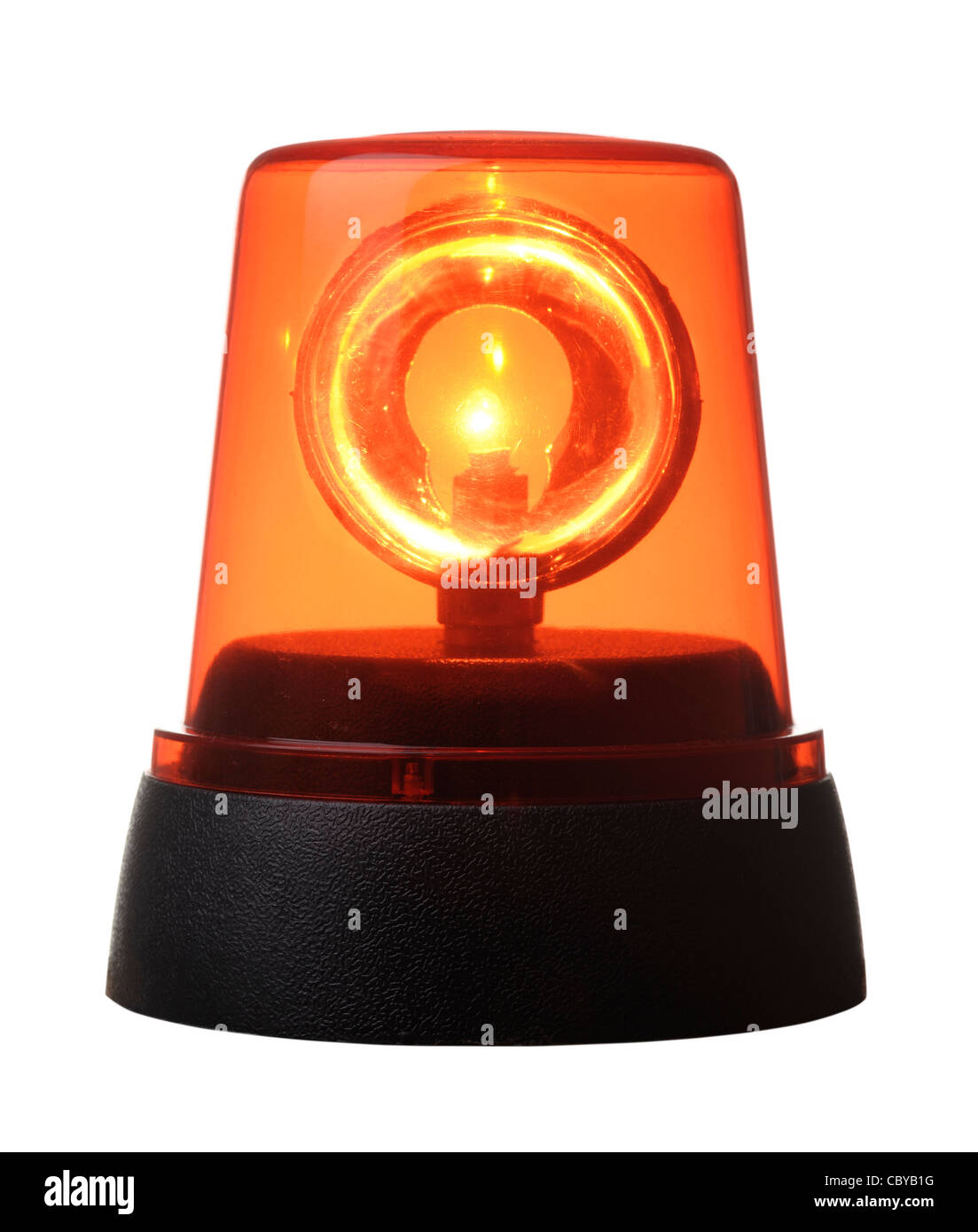 Orange, Blinklicht Stockfoto