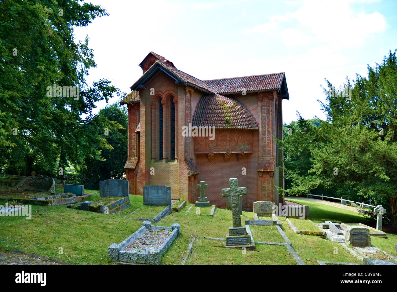 Watt-Kapelle Compton uk Stockfoto