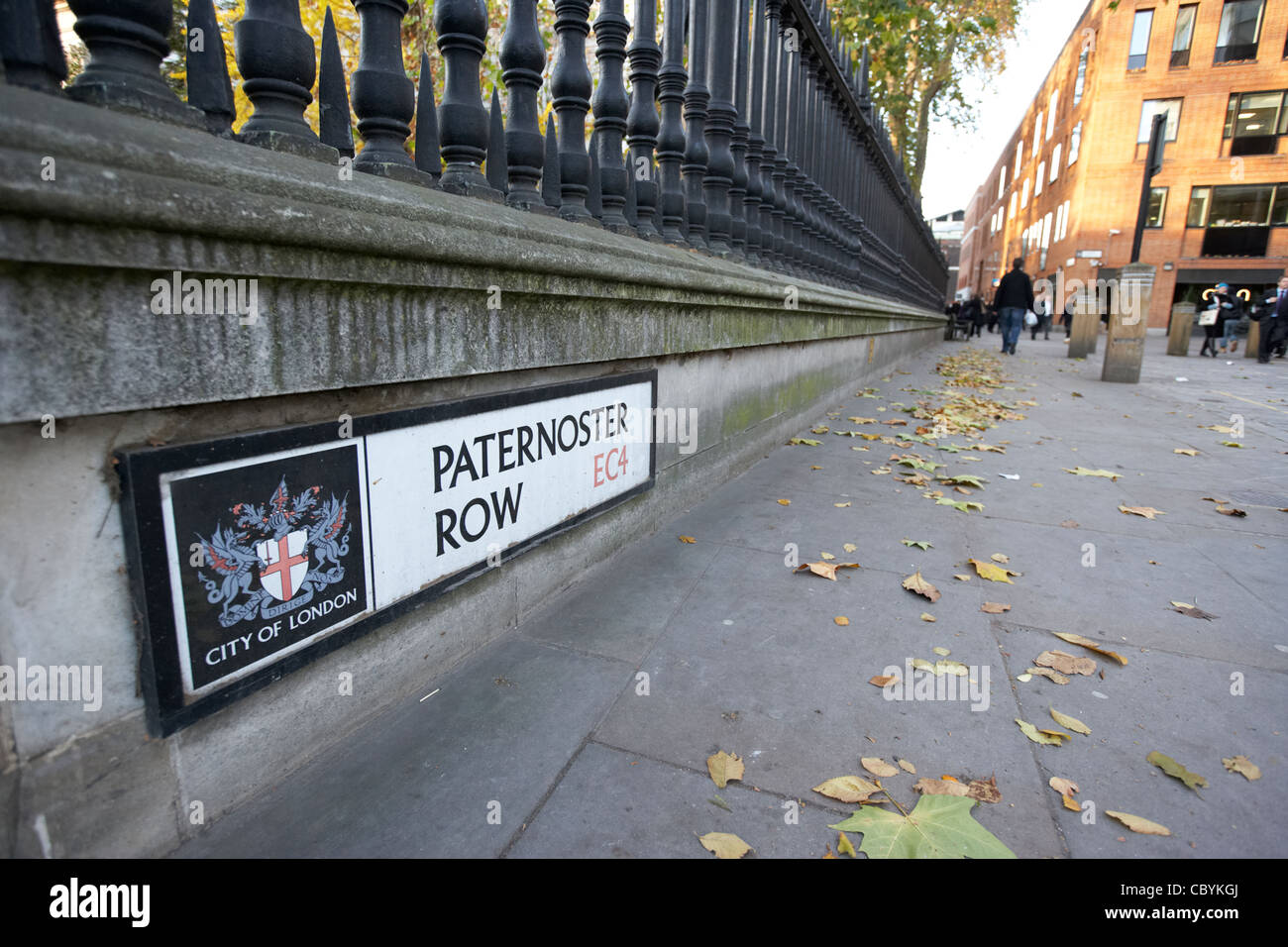 Paternoster Row in der Stadt von London England UK Vereinigtes Königreich Stockfoto