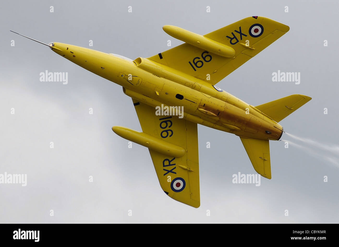 Folland Gnat T Mk1 (XS102 im RAF Service, jetzt genannt XR991/G-MOUR) während einer Anzeige bei Kemble Air Day am 15. Juni 2008 im Kembl Stockfoto