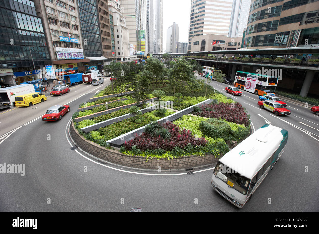 Innenstadt von Connaught Road urban Hong Kong Insel Sonderverwaltungsregion Hongkong China Asien Stockfoto