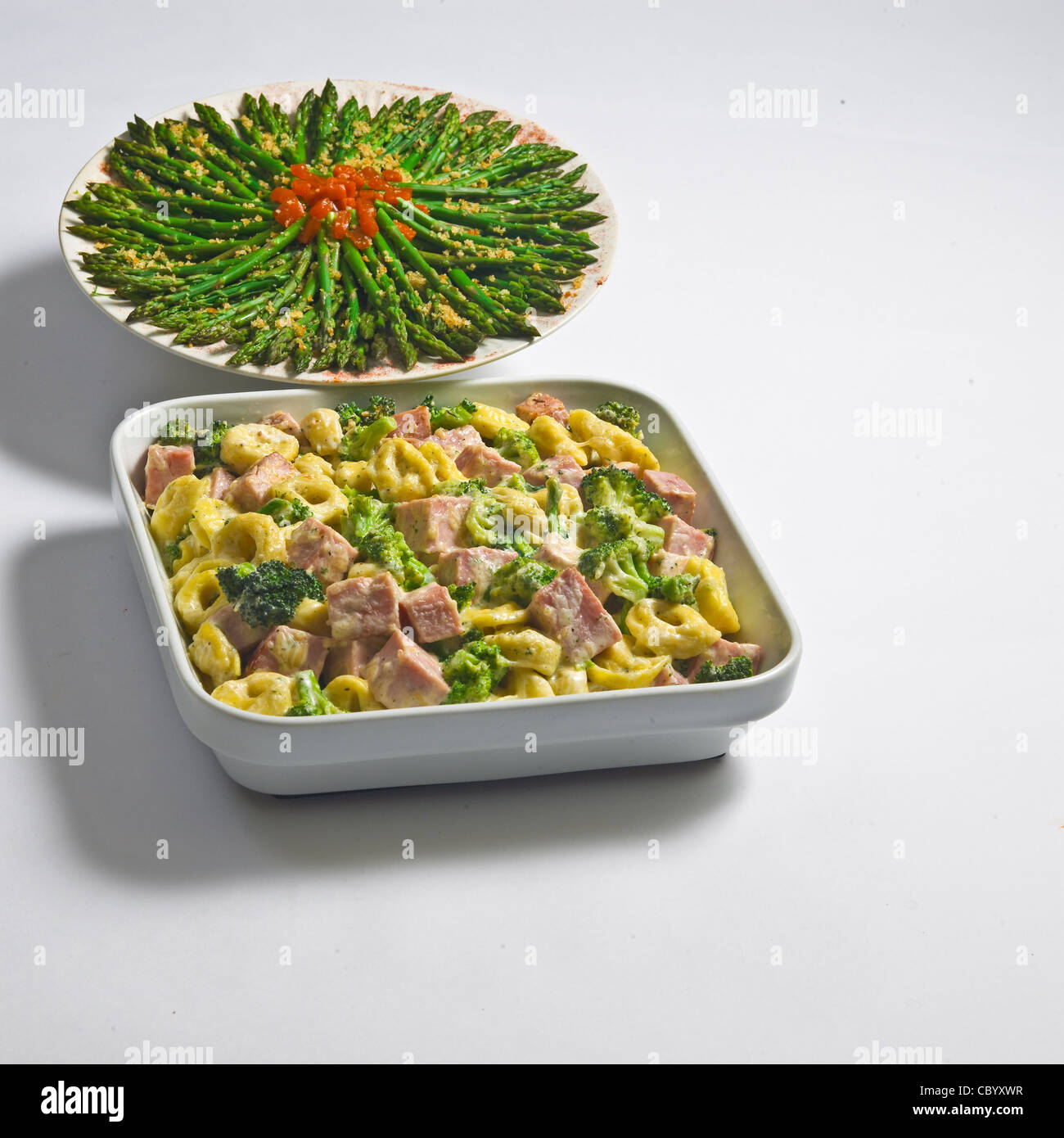 Rezepte, Espárragos Amargueros Salat, Stockfoto