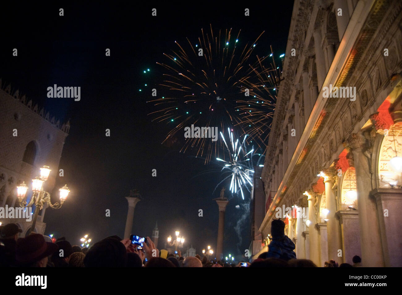 Silvester feiern In Venedig Stockfoto