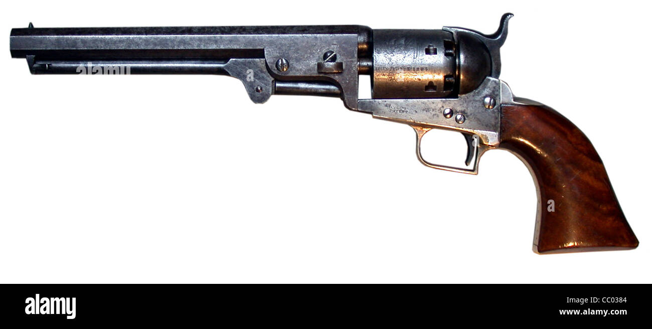 Pistole Colt Navy 51 Stockfoto
