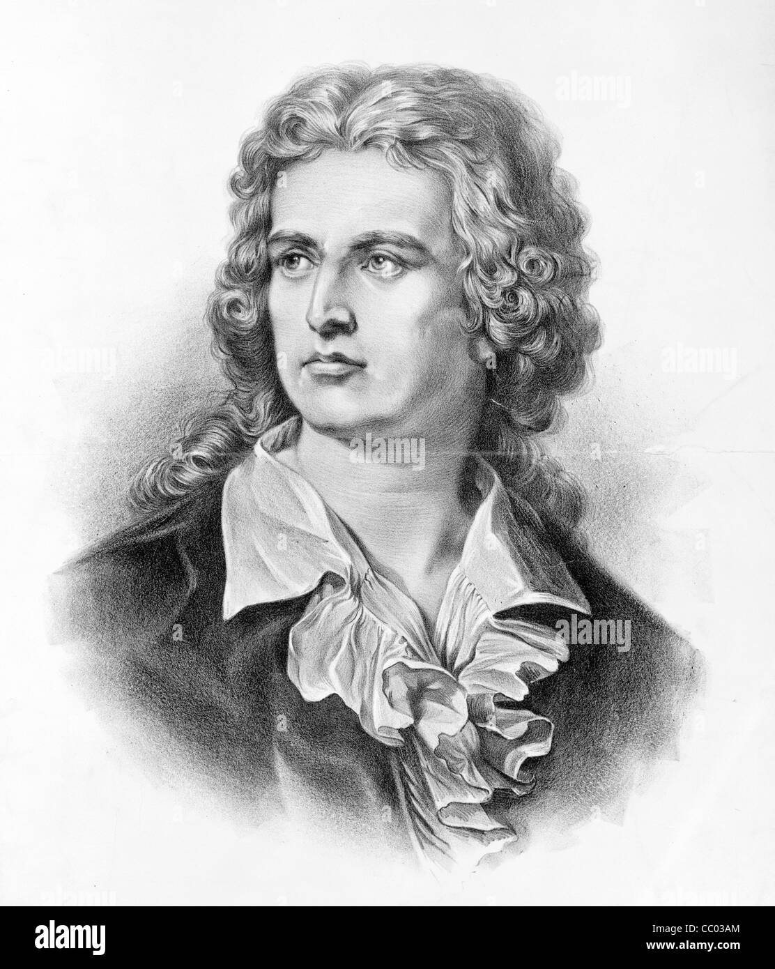 Johann Christoph Friedrich von Schiller, deutscher Dichter, Philosoph, Historiker und Dramatiker. Stockfoto