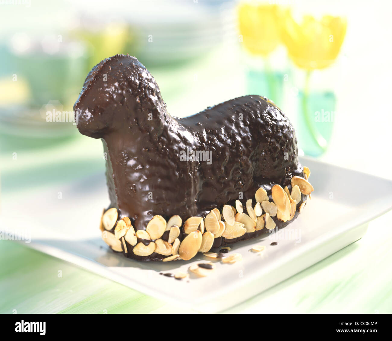 Schokolade Osterlamm (schwarz Stockfotografie - Alamy