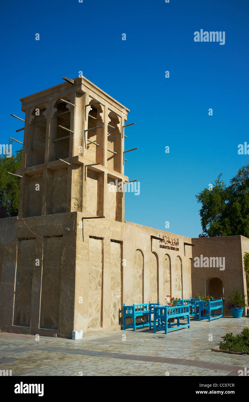 Außenseite der Basta Arts Cafe Al Fahidi Street Bur Dubai Viertel von Dubai VAE Stockfoto