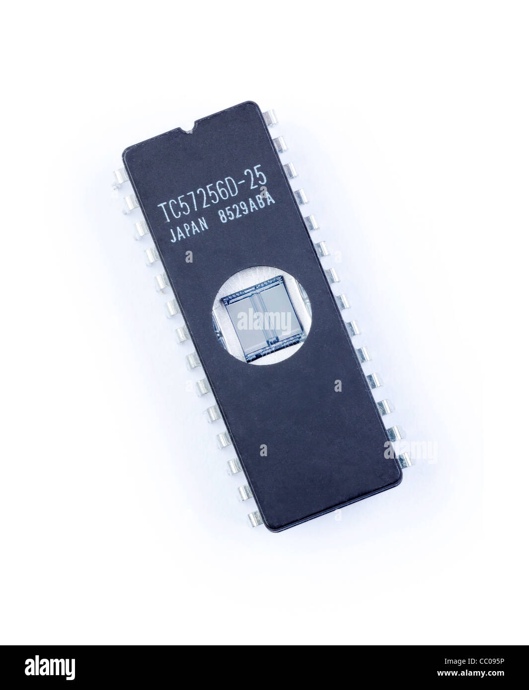EPROM Speicher integrierter Schaltkreis Stockfoto