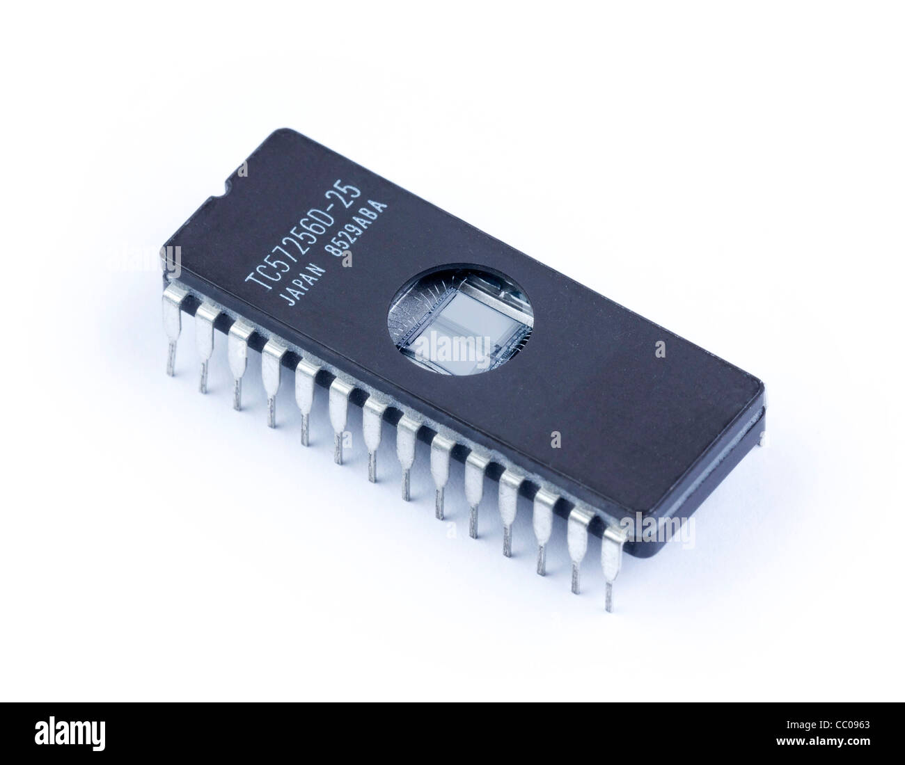 EPROM Speicher integrierter Schaltkreis Stockfoto