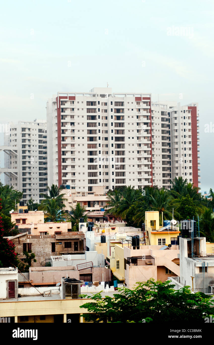 Große Ferienwohnungen in Bangalore Stadt in Indien Stockfoto