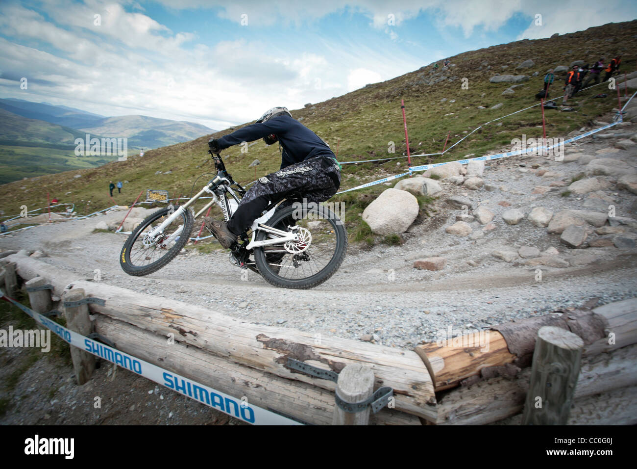 DH MTB World Cup 2011, Fort William, Schottland Stockfoto