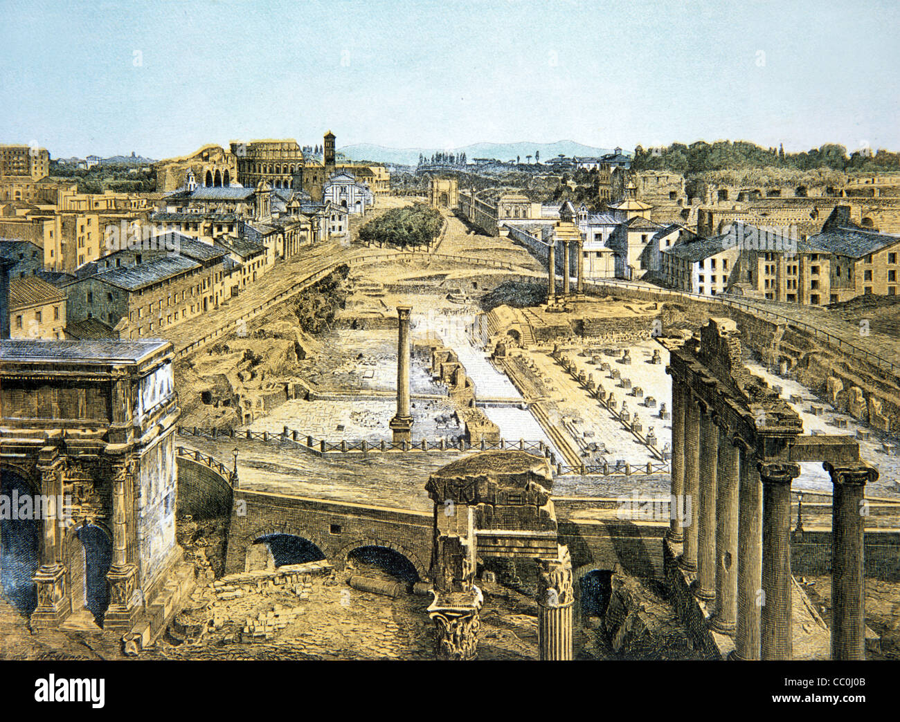 Roman forum illustration Fotos und Bildmaterial in hoher Auflösung