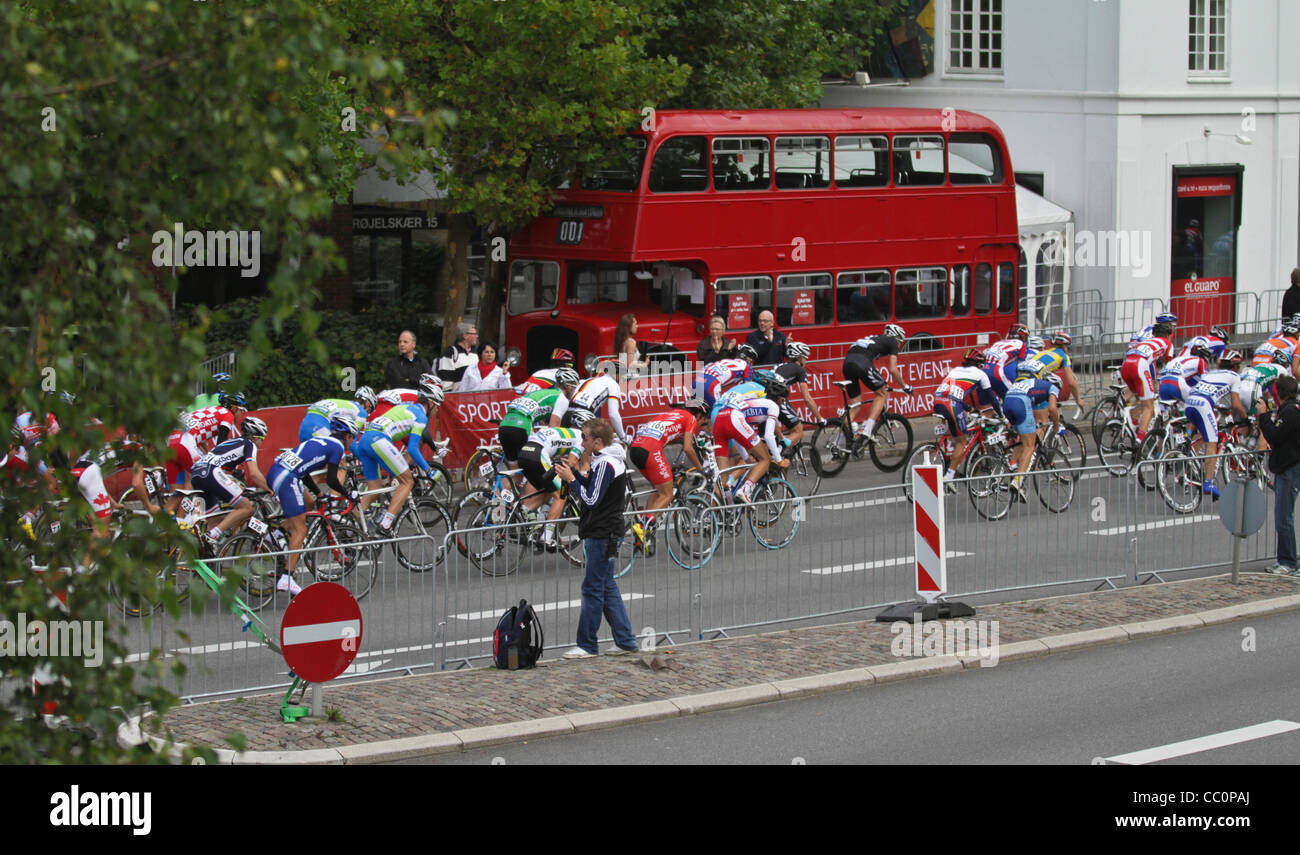 Straßen-Radrennen in der Weltmeisterschaft 2011 in Rudersdal Dänemark Stockfoto