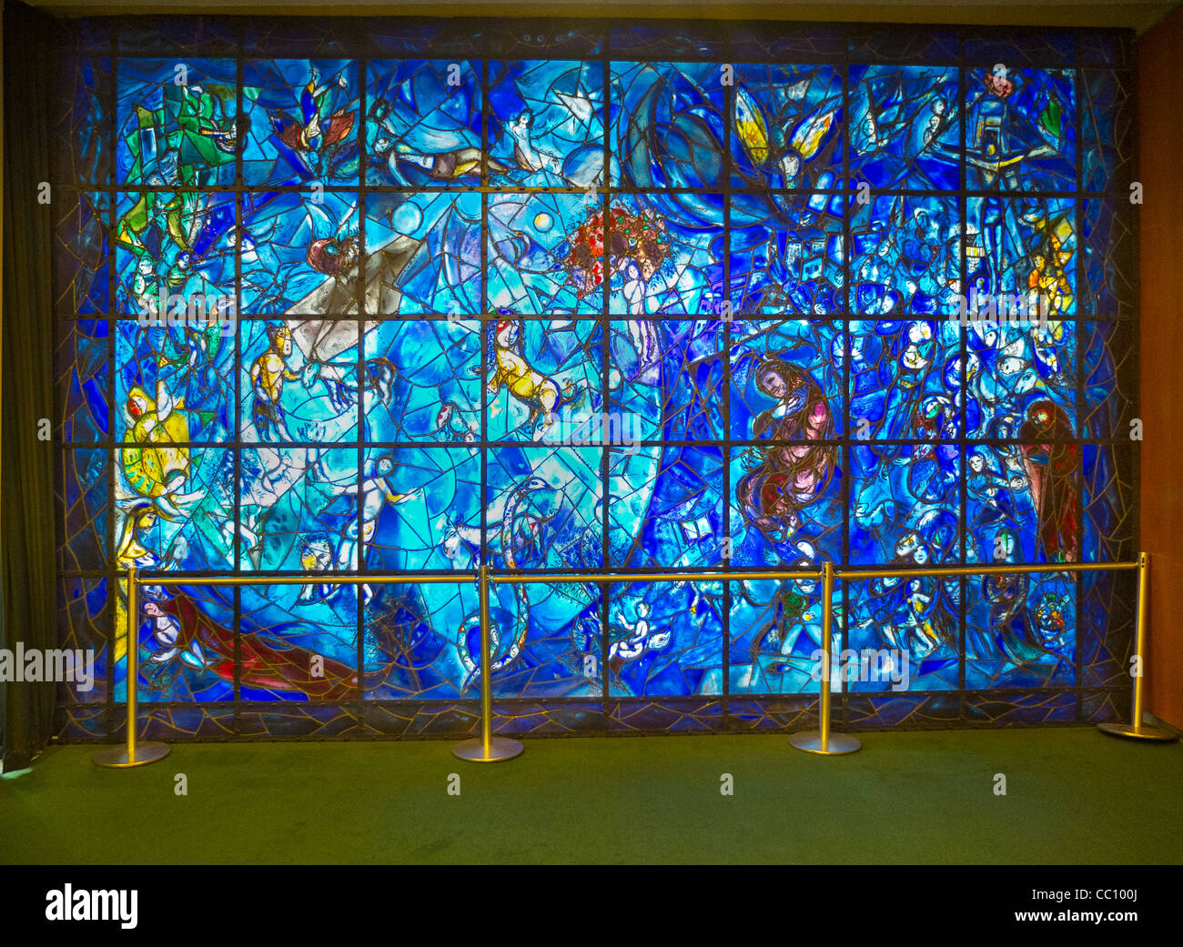 Marc chagall stained glass new york Fotos und Bildmaterial in hoher