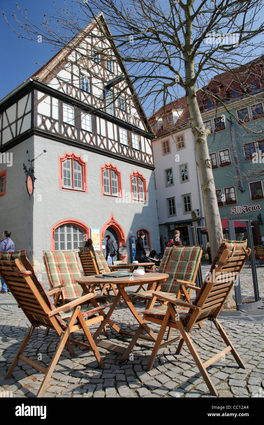 Goehre Stadtmuseum auf den Markt, Jena, Thüringen, Deutschland, Europa Stockfoto