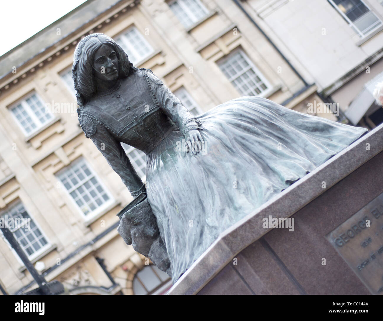 Statue von George Eliot in Nuneaton Warwickshire Stockfoto