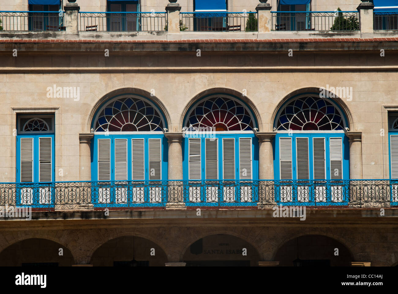 Beispiel des XVIII Jahrhunderts kubanischen Architektur Stockfoto