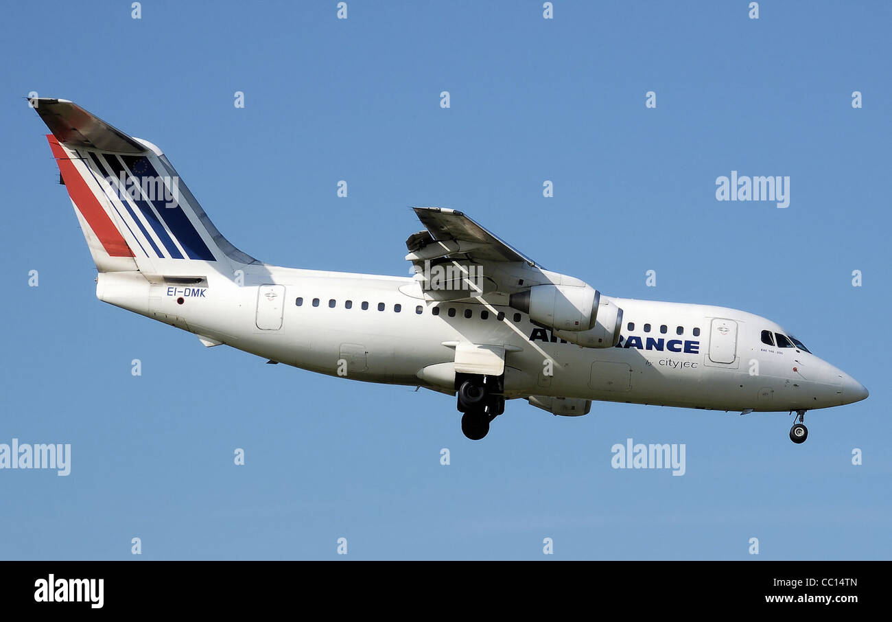 Air France (CityJet) British Aerospace 146-200 Länder am internationalen Flughafen von Birmingham, England Stockfoto