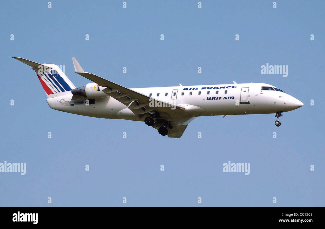 Air France Brit air Crj 100 Stockfoto