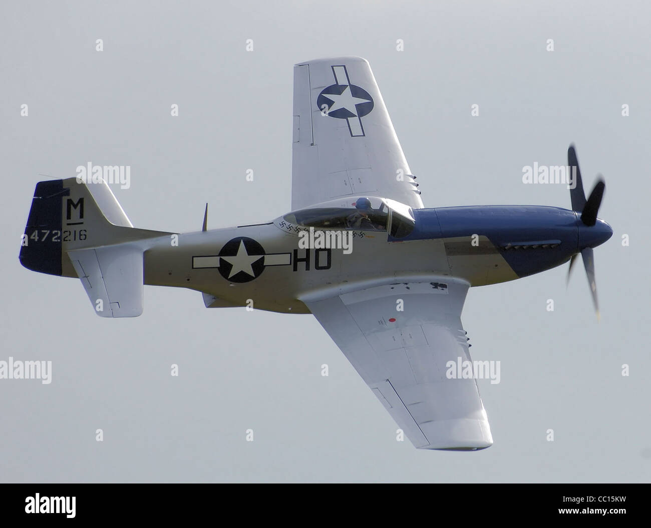 North American P-51D-20 (472216/HO-M, G-BIXL, Fräulein Helene) Stockfoto