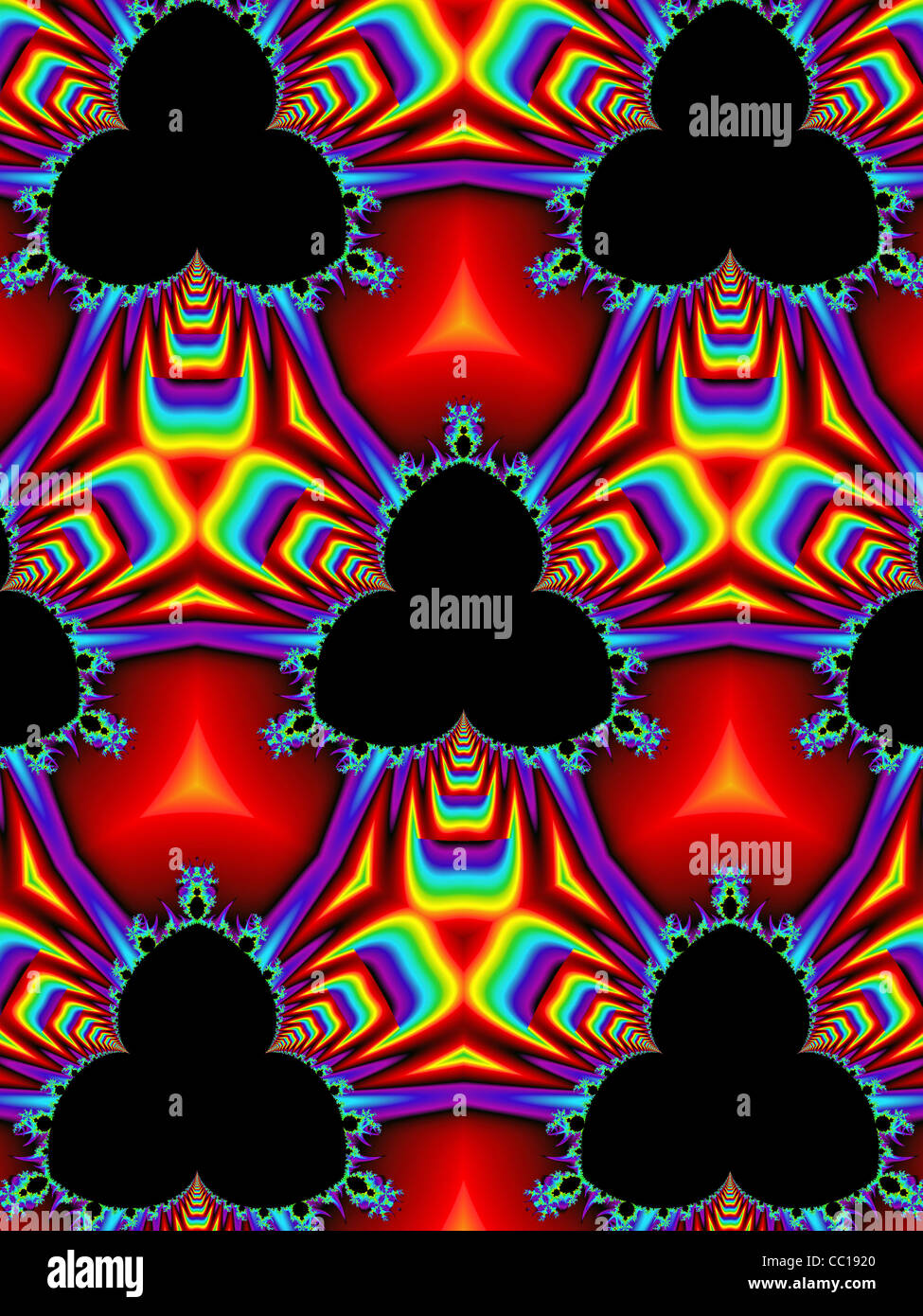 Symmetrie-Muster Hintergrund Kacheln Stockfoto
