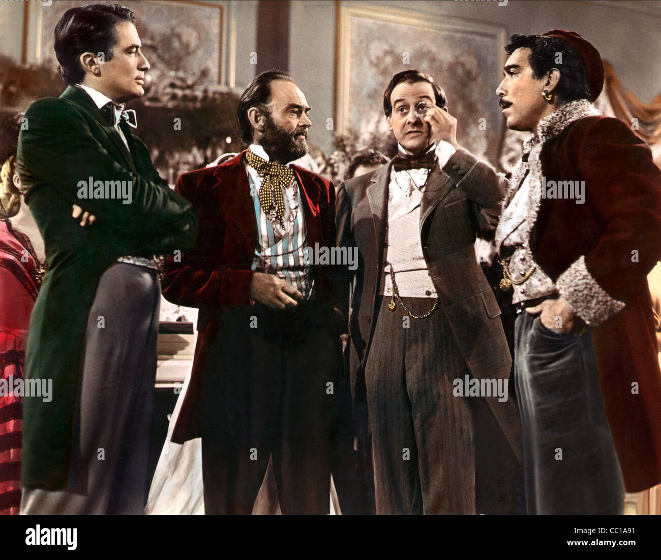 GREGORY PECK, John MCINTIRE, Hans Conried, Anthony Quinn, DER WELT IN SEINE ARME, 1952 Stockfoto