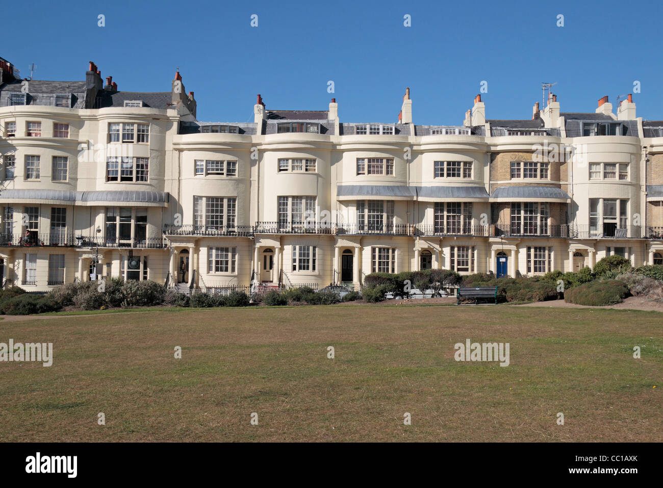 Einige der im 19. Jahrhundert Häuser am Regency Square in Brighton, East Sussex, UK. Stockfoto