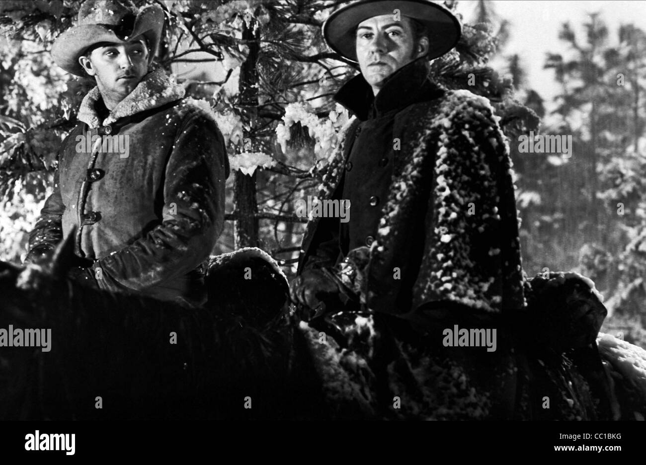 ROBERT MITCHUM, ROBERT PRESTON, Blut auf dem Mond, 1948 Stockfoto