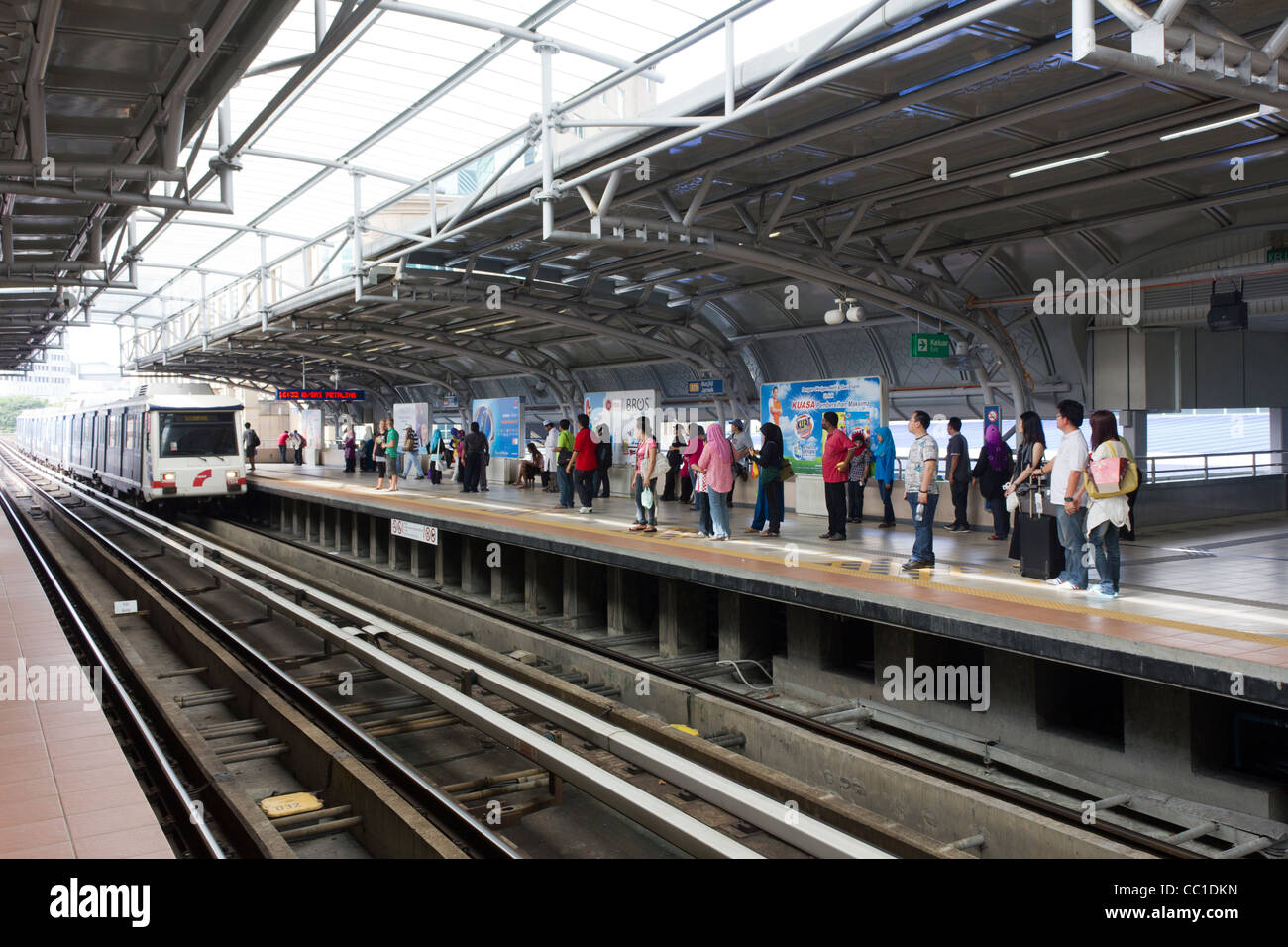 Masjid Jamek u-Bahnstation, Kuala Lumpur, Malaysia Stockfoto