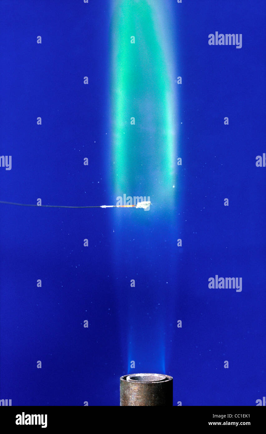 Flamme-Test für Barium Stockfotografie - Alamy