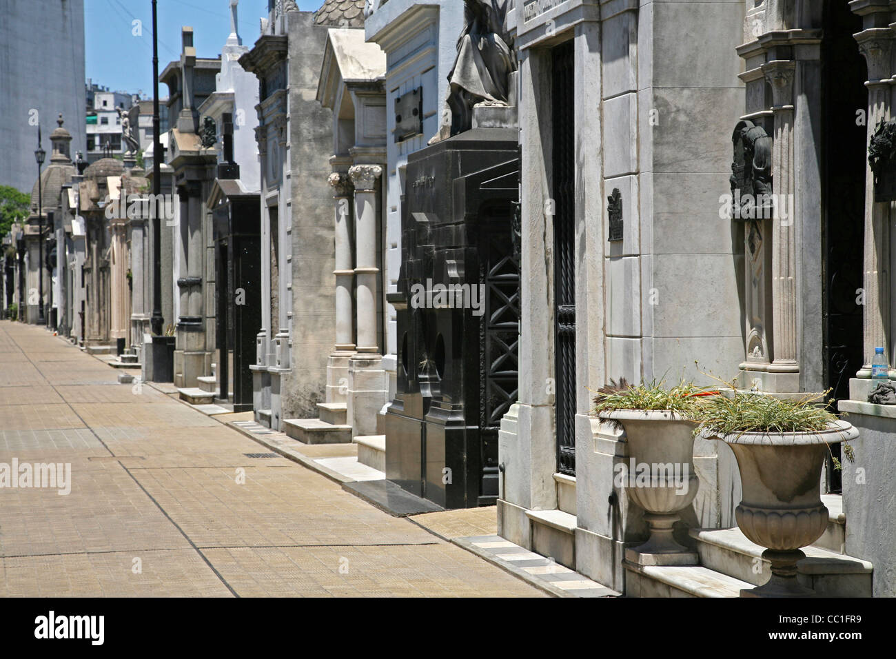 Friedhof La Recoleta in Buenos Aires, Argentinien Stockfoto