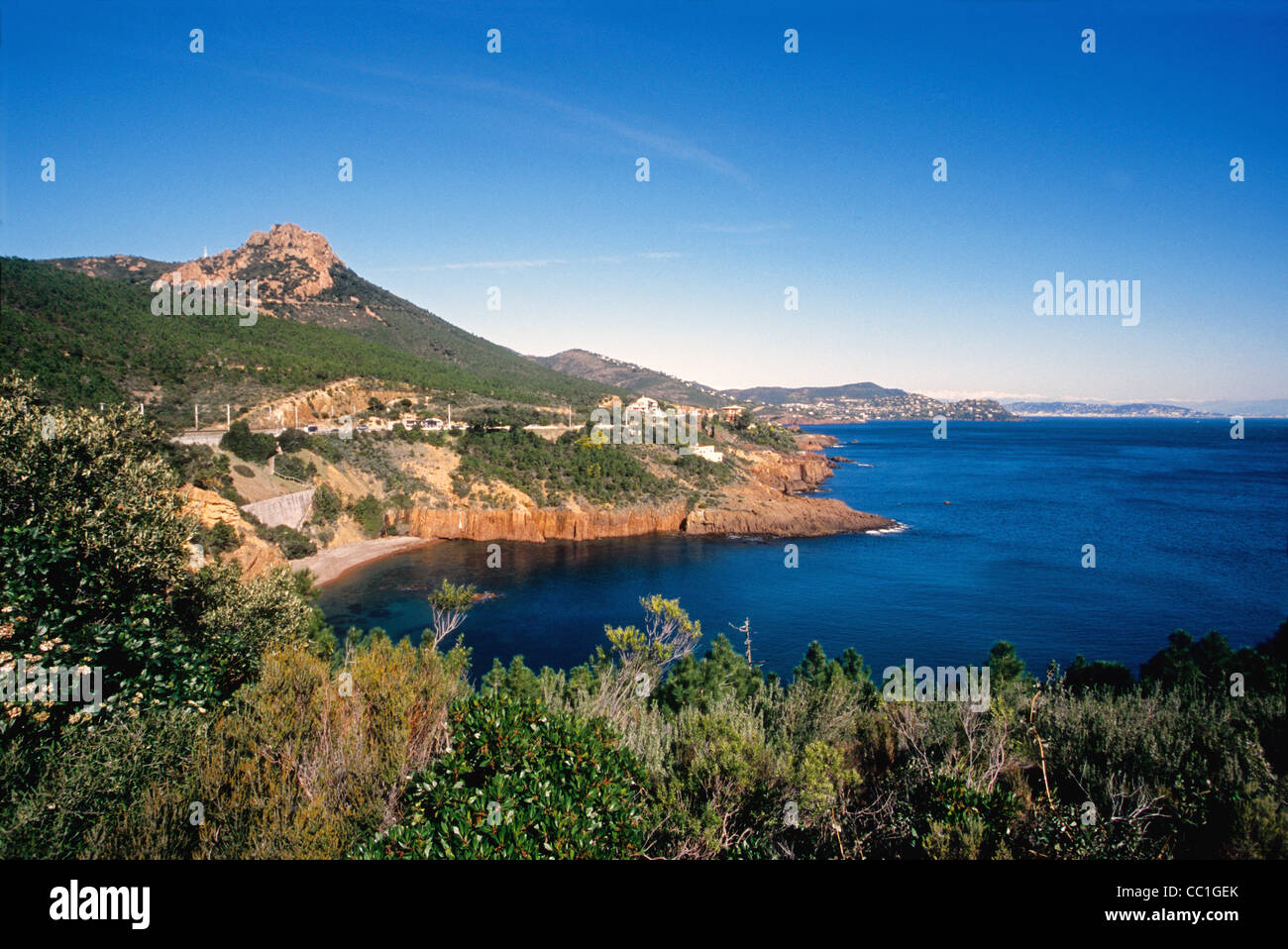 Der Esterel-Küste Stockfoto