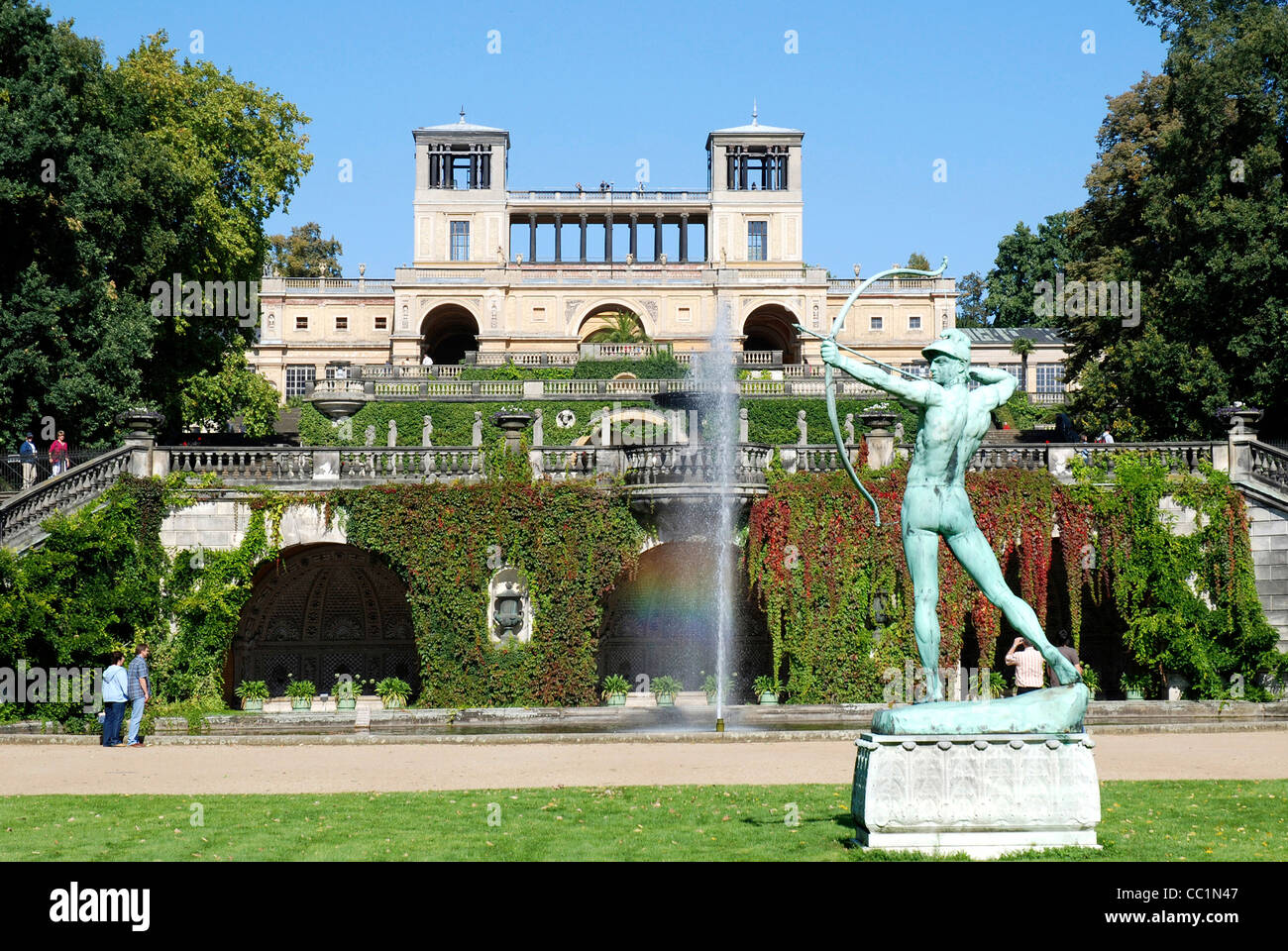 Orangerie im Park von Schloss Sanssouci in Potsdam. Stockfoto