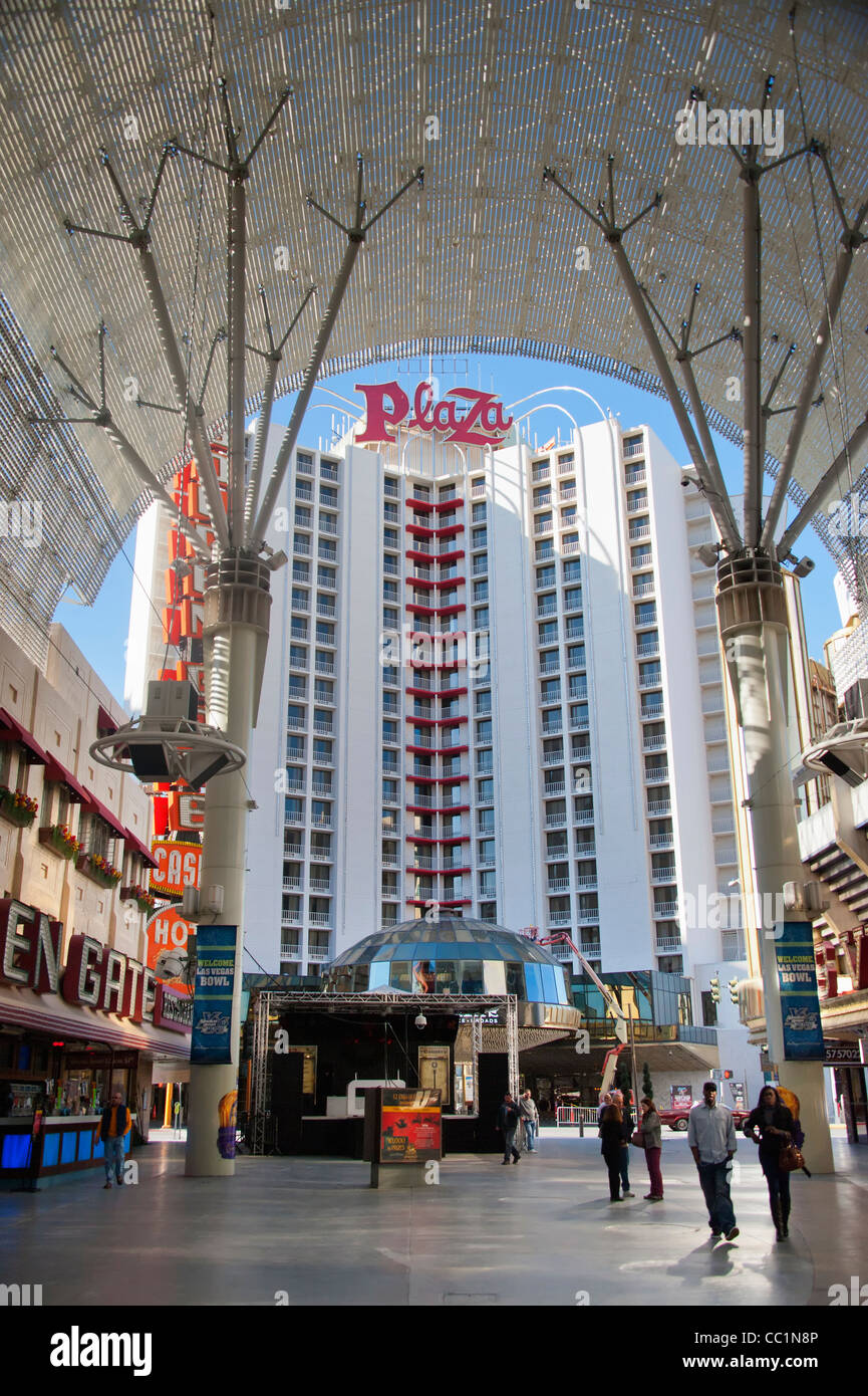 Plaza Hotel and Casino in Downtown Las Vegas Stockfoto