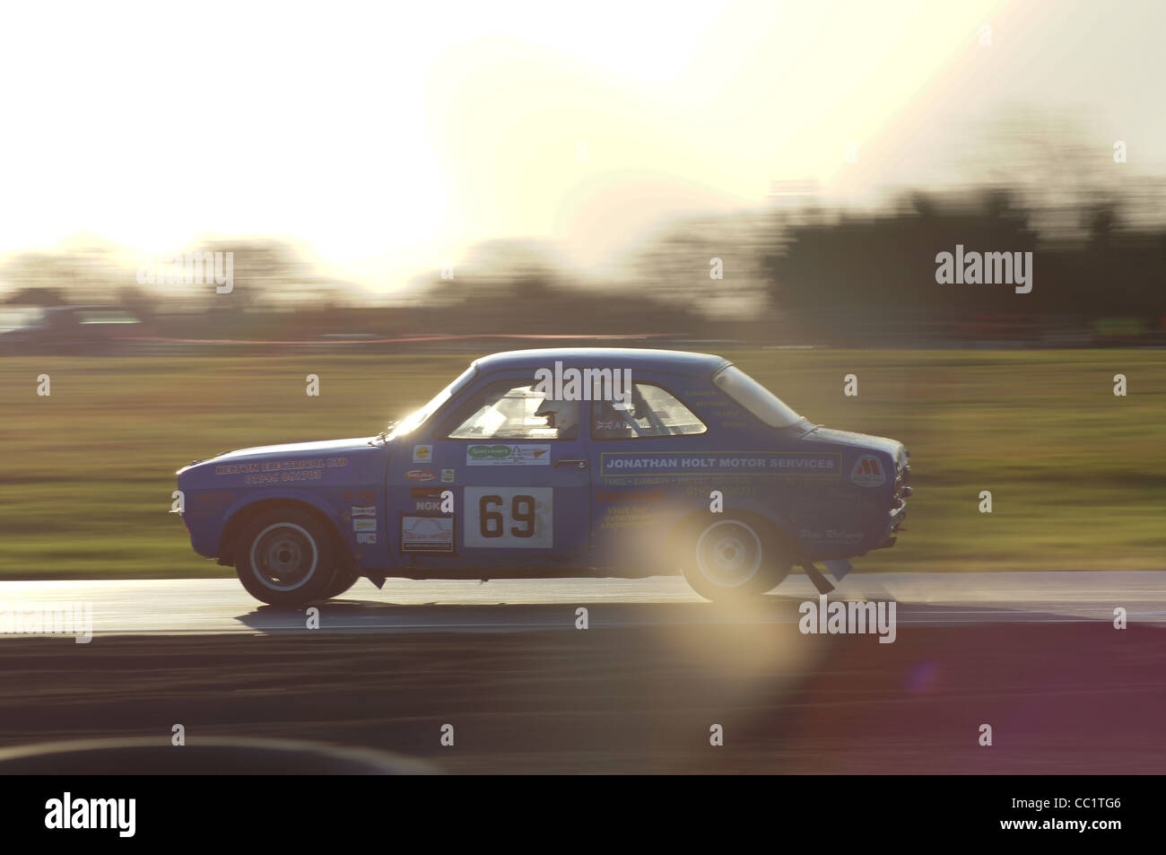 Weihnachten Etappen Rallye auf Croft Circuit in der Nähe von Darlington in Großbritannien Januar 2012 Stockfoto