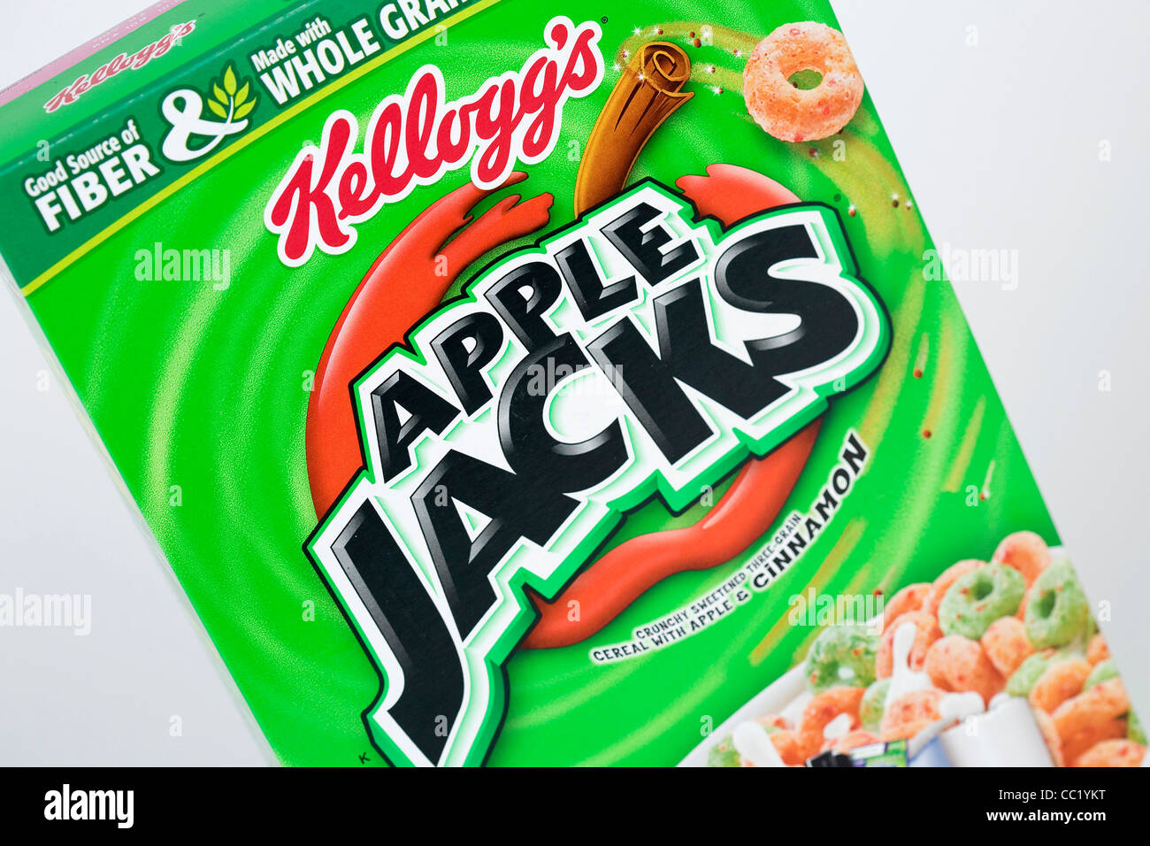 Apple Jacks Frühstücks-Cerealien. Stockfoto