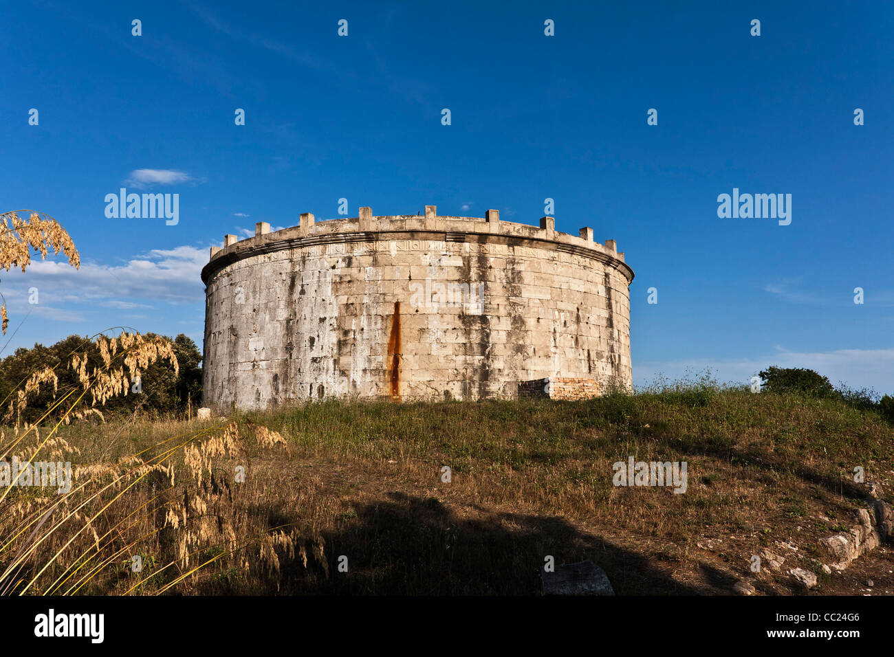 Mausoleum von Lucio Munazio Planco, Roman findet, auf dem Gipfel Monte Orlando, Gaeta, Latina, Latium, Lazio, Italien, Europa Stockfoto